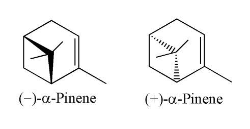 Alfa pinen - wzór chemiczny