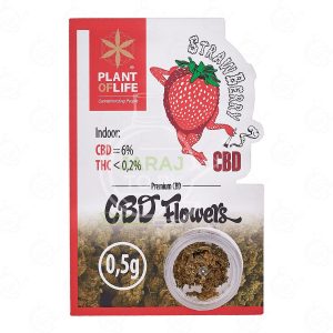 Susz konopny CBD 6% - 0,5g Strawberry