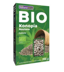 Konopia Nasiona 200 g Bio Kartonik - NaturAvena