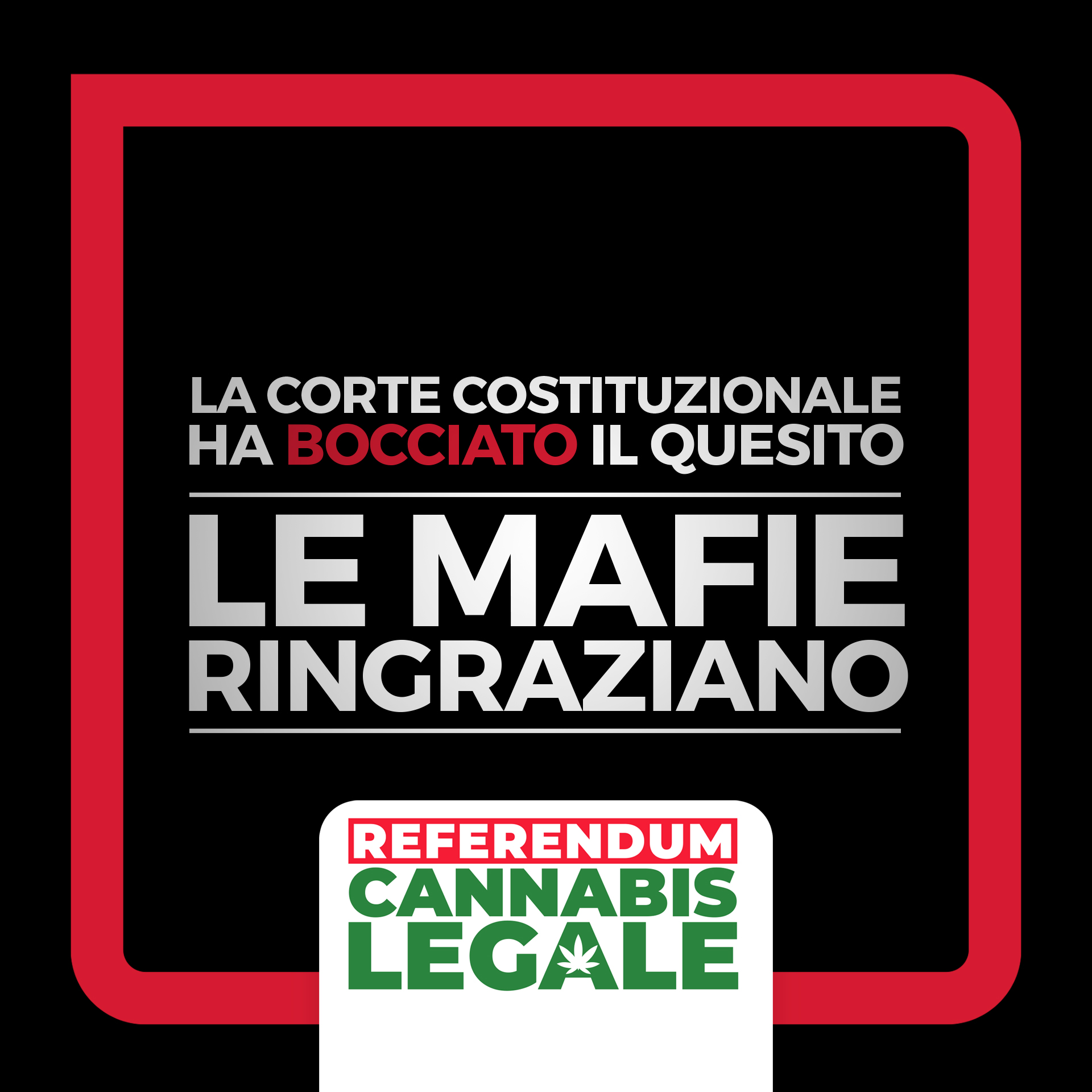 grafika włoskich aktywistów z napisem mafie dziękują