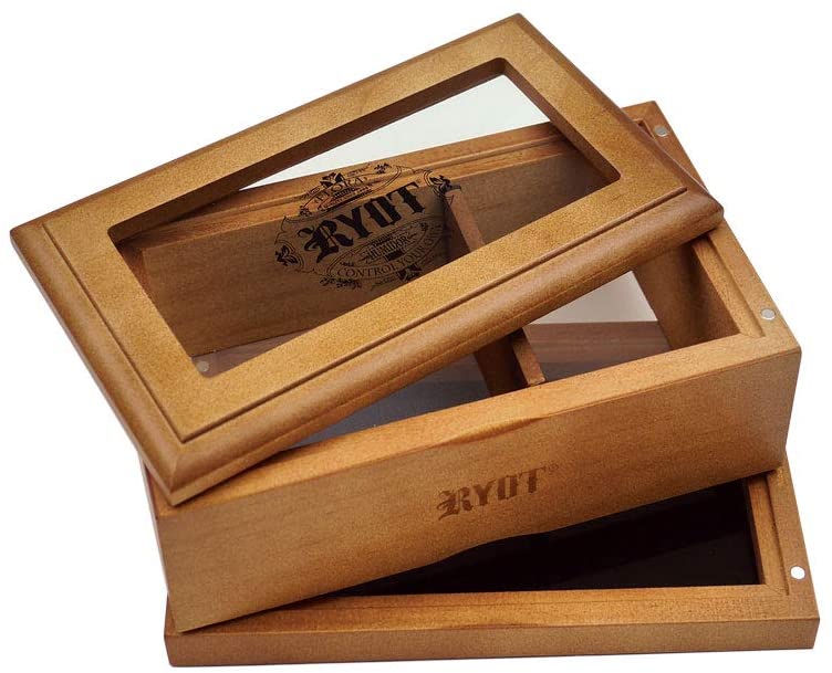 cena kiefboxa RYOT 3x5” Glass Top Box in Natural