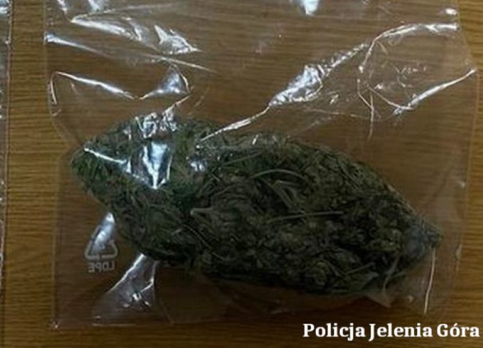 marihuana znaleziona na klatce schodowej bloku w jeleniej górze