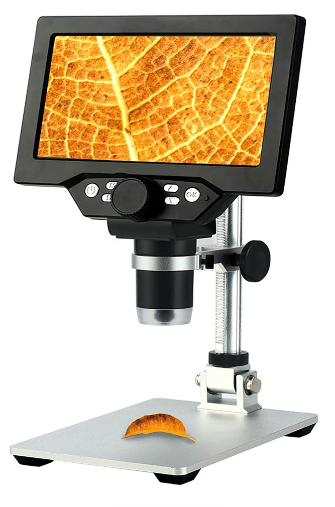 mikroskop cyfrowy z wbudowanym wyświetlaczem